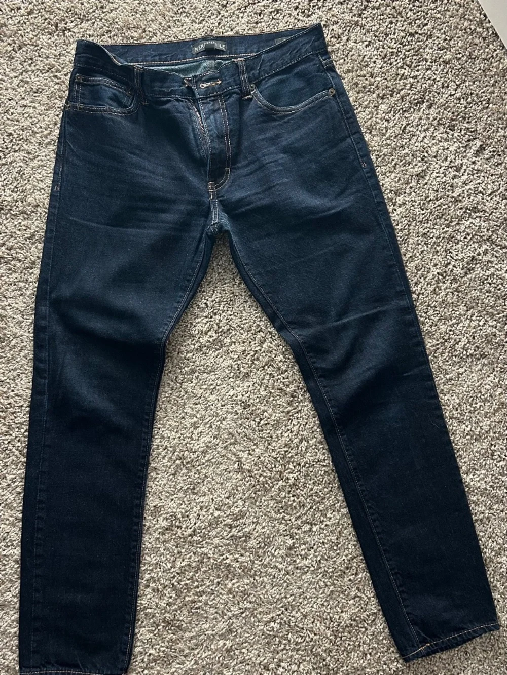 J. Crew Mercantile Dark Indigo Blue Denim Jeans Slim Fit Size 30 x 30